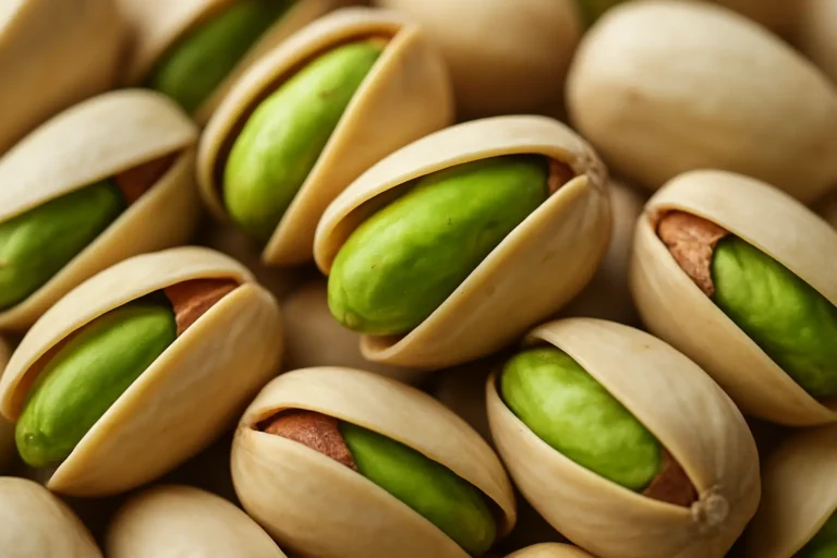 Motif de pistaches naturelles