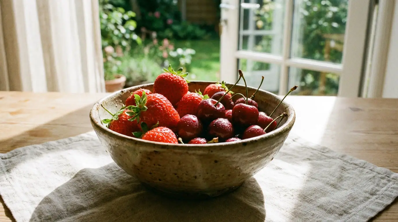 fraises cerises fruits rouges saison mai