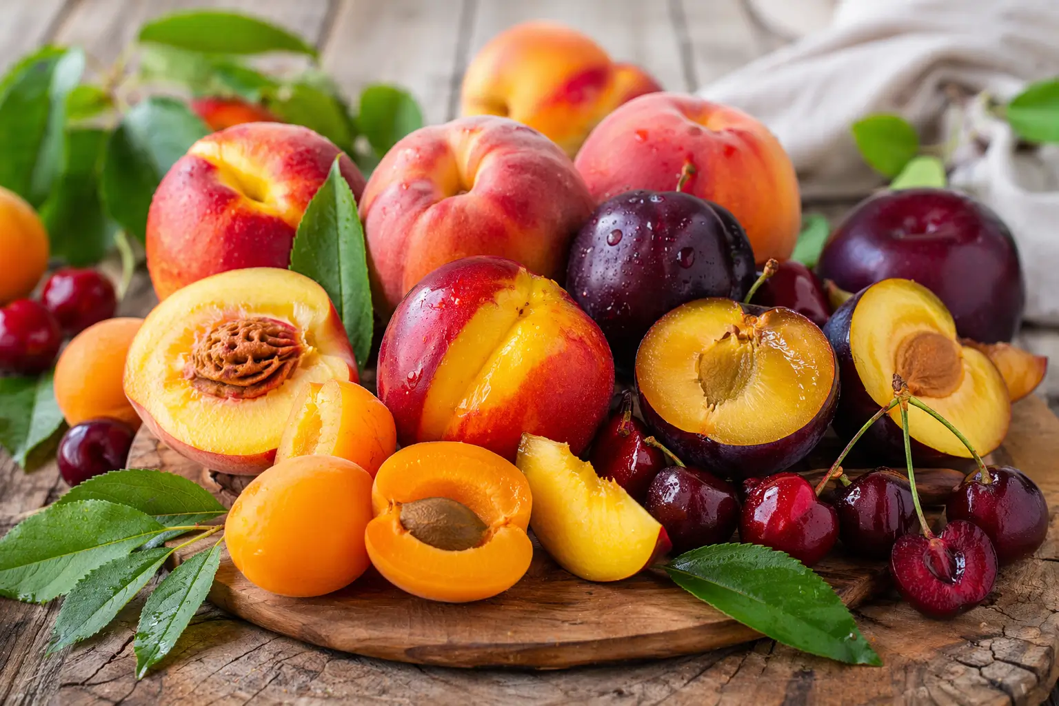 Fruits à noyau varietes