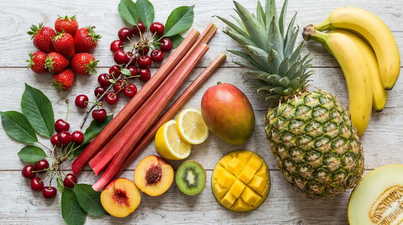liste fruits de saison mai fraise cerise kiwi mangue melon